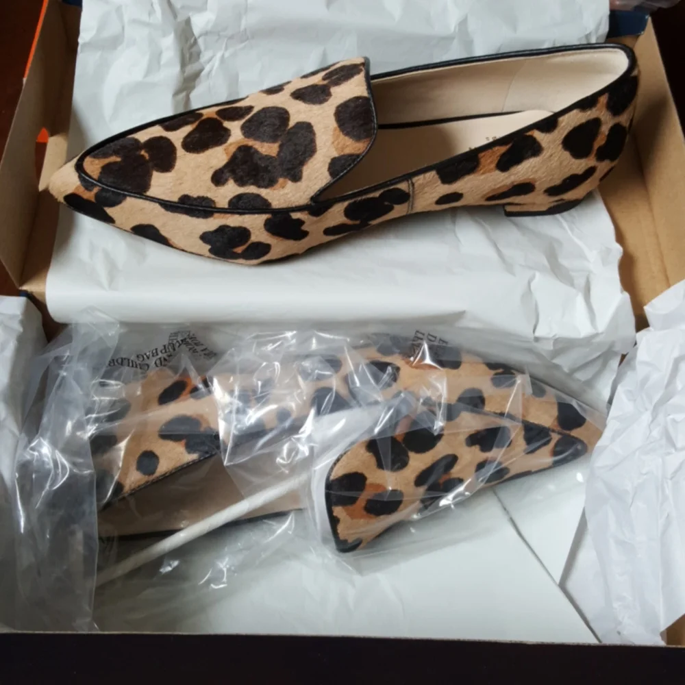 24:07- Cole Haan Real Fur Leopard Loafers